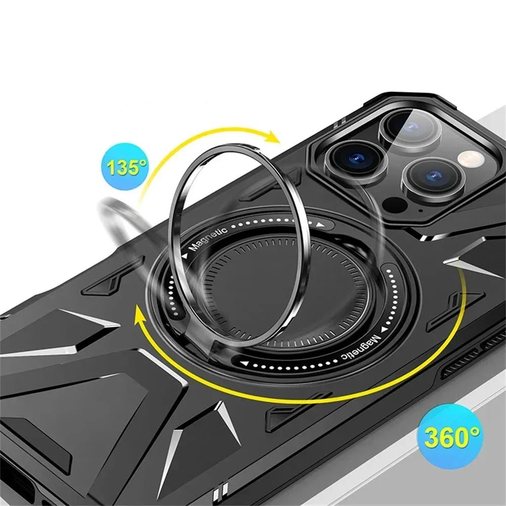 iPhone 16/ Pro/ Pro Max - MagSafe Schutz Hülle mit Ring, Robust - Top Hüllen