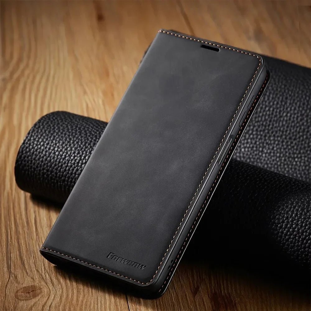 Galaxy S25/ S25 Plus/ S25 Ultra - Klapp Schutz Hülle mit Kartenfach, Magnetisch - Top Hüllen