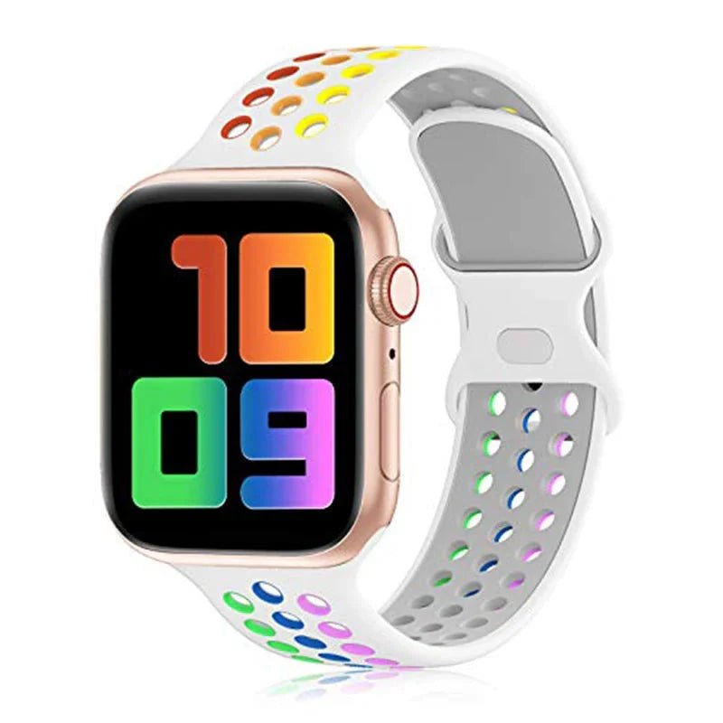 Apple Watch Modernes Sport Armband - 5 6 7 8 9 - 38 bis 45 mm, Silikon - Top Hüllen