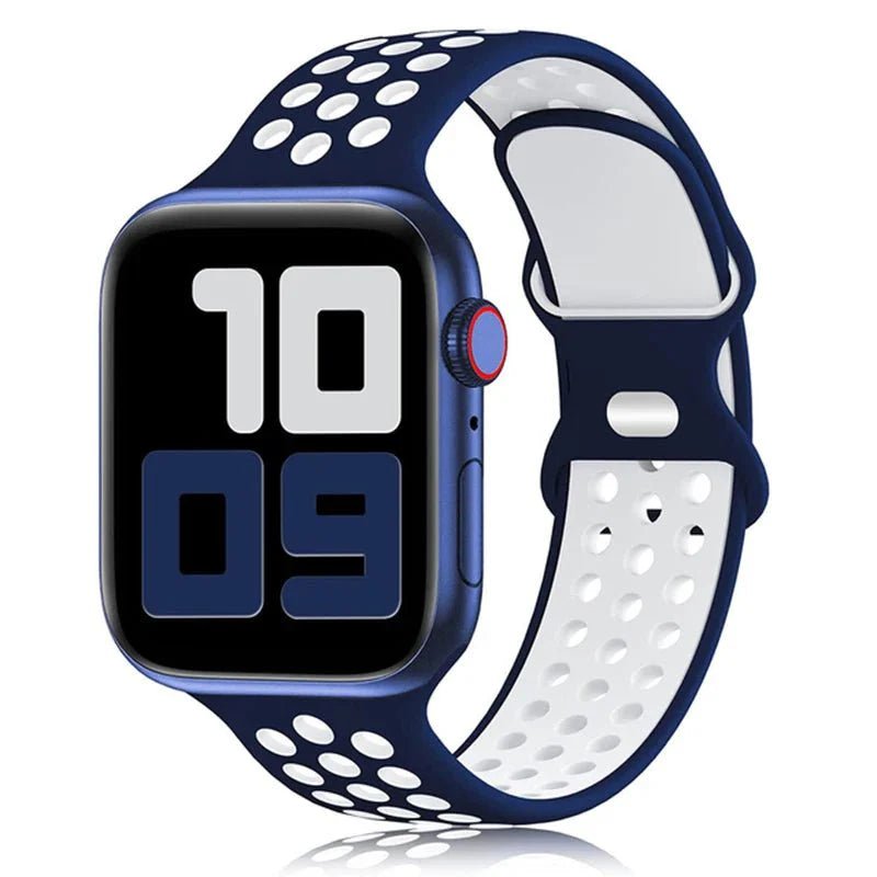 Apple Watch Modernes Sport Armband - 5 6 7 8 9 - 38 bis 45 mm, Silikon - Top Hüllen