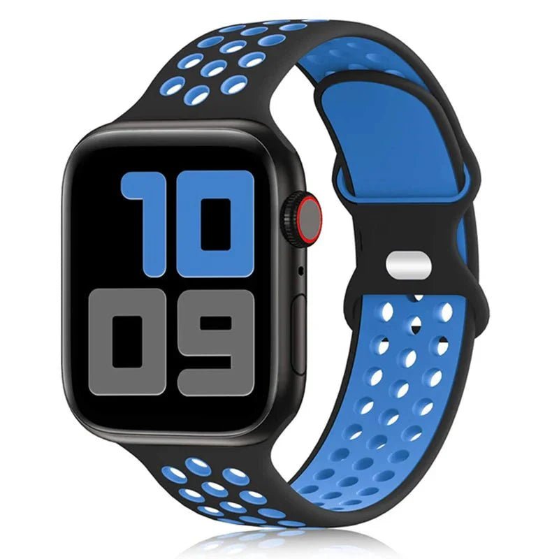 Apple Watch Modernes Sport Armband - 5 6 7 8 9 - 38 bis 45 mm, Silikon - Top Hüllen