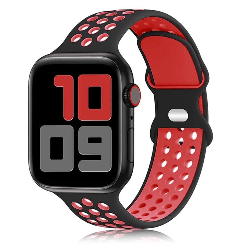 Apple Watch Modernes Sport Armband - 5 6 7 8 9 - 38 bis 45 mm, Silikon - Top Hüllen