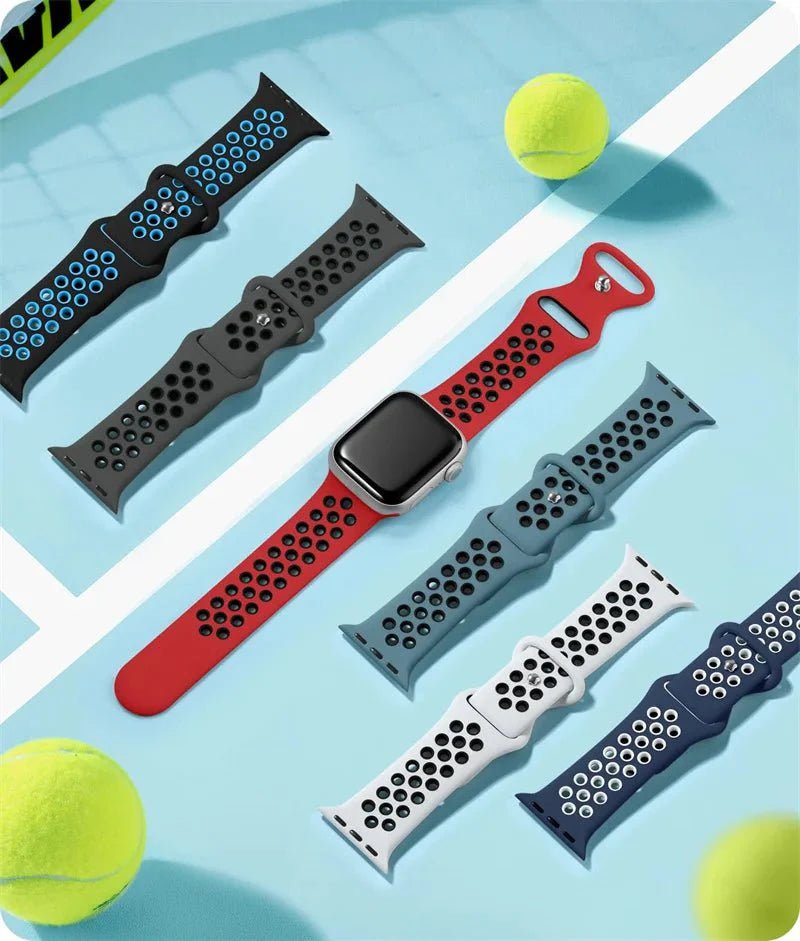 Apple Watch Modernes Sport Armband - 5 6 7 8 9 - 38 bis 45 mm, Silikon - Top Hüllen