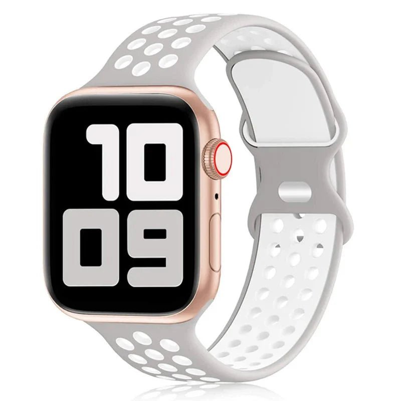 Apple Watch Modernes Sport Armband - 5 6 7 8 9 - 38 bis 45 mm, Silikon - Top Hüllen