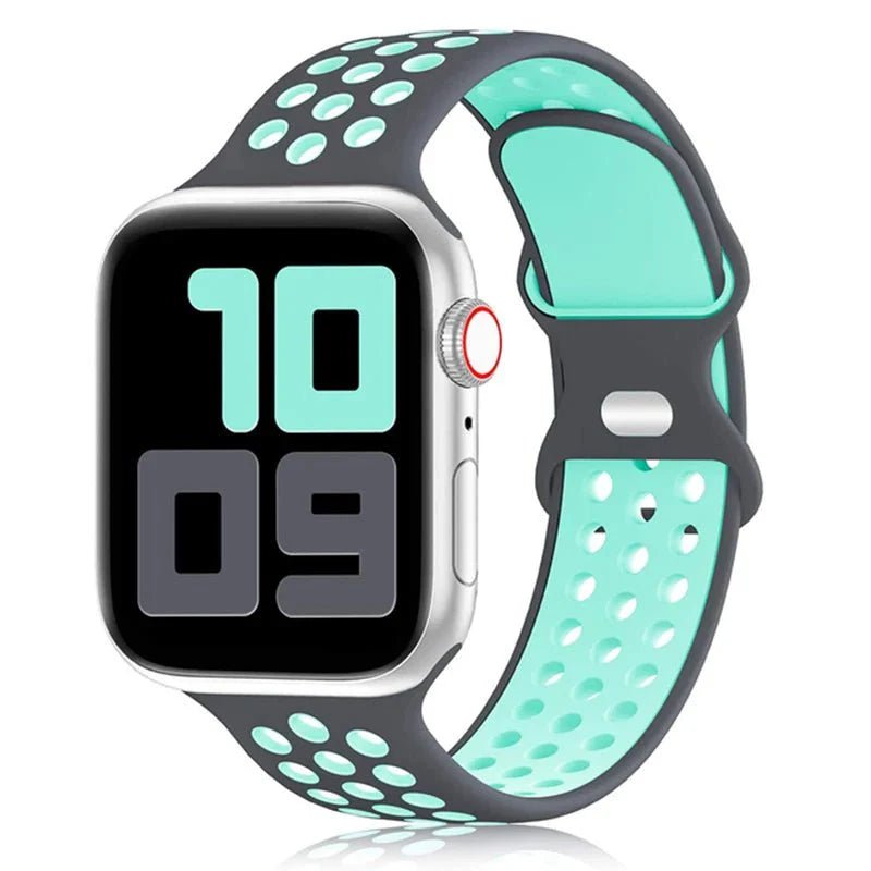 Apple Watch Modernes Sport Armband - 5 6 7 8 9 - 38 bis 45 mm, Silikon - Top Hüllen