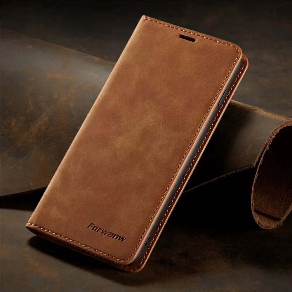 Galaxy S22/ S22 Plus/ S22 Ultra - Lederoptik Brieftasche Flip - Top Hüllen
