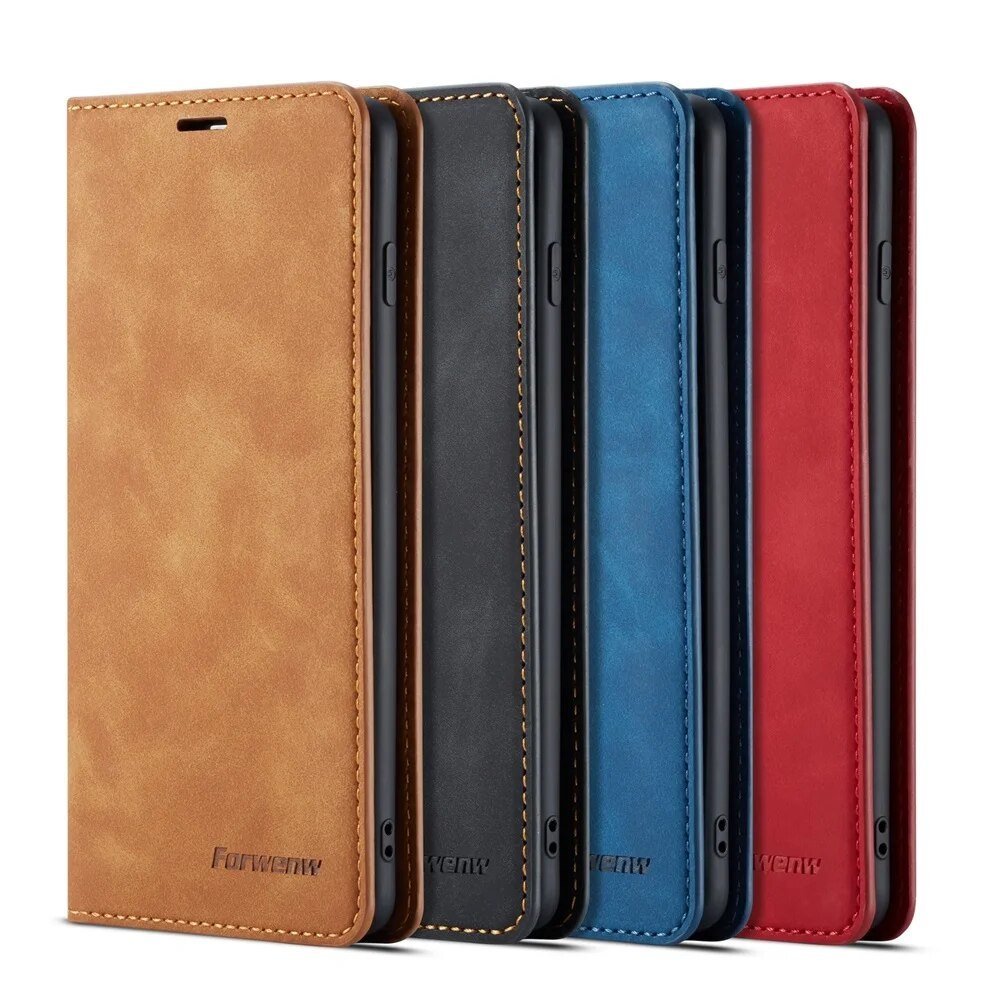 Galaxy S22/ S22 Plus/ S22 Ultra - Lederoptik Brieftasche Flip - Top Hüllen