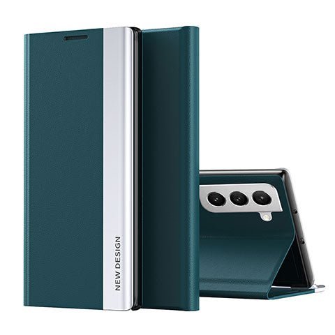 Galaxy S22/ S22 Plus/ S22 Ultra - Magnetisch Luxus Kunstleder Hülle Flip mit Display Abdeckung - Top Hüllen