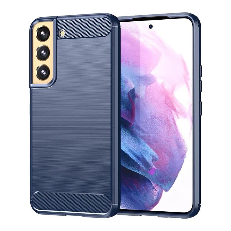 Galaxy S23/ S23 Plus/ S23 Ultra - Carbon Fiber TPU Weiche Handy Hülle - Top Hüllen