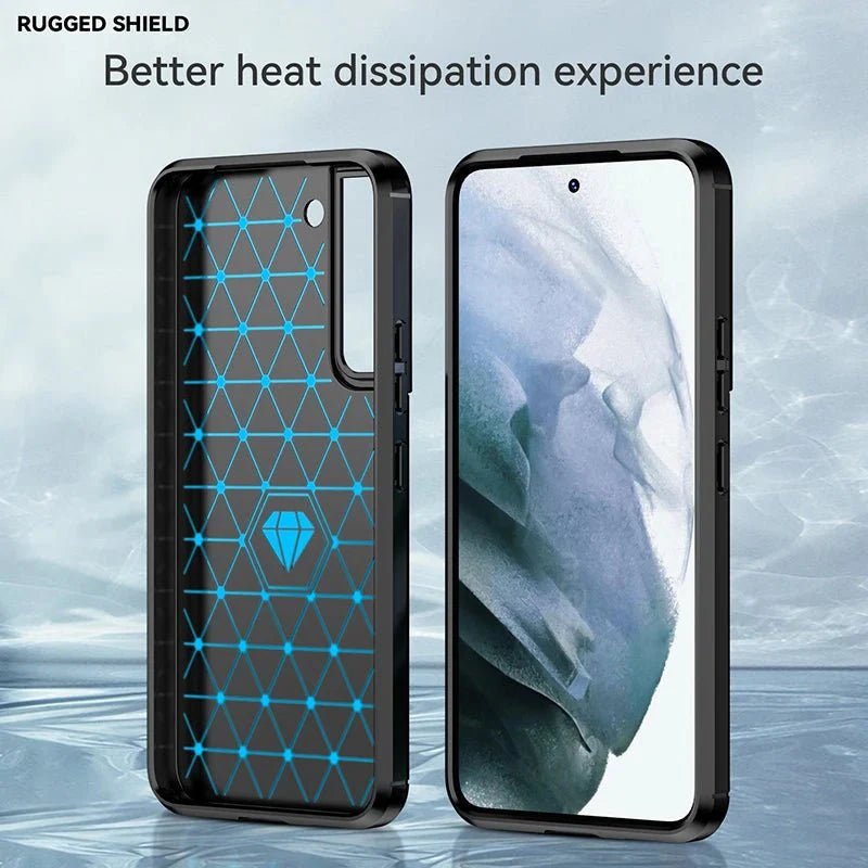 Galaxy S23/ S23 Plus/ S23 Ultra - Carbon Fiber TPU Weiche Handy Hülle - Top Hüllen