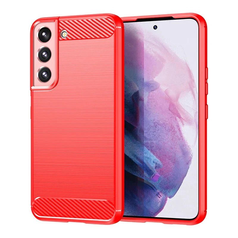Galaxy S23/ S23 Plus/ S23 Ultra - Carbon Fiber TPU Weiche Handy Hülle - Top Hüllen