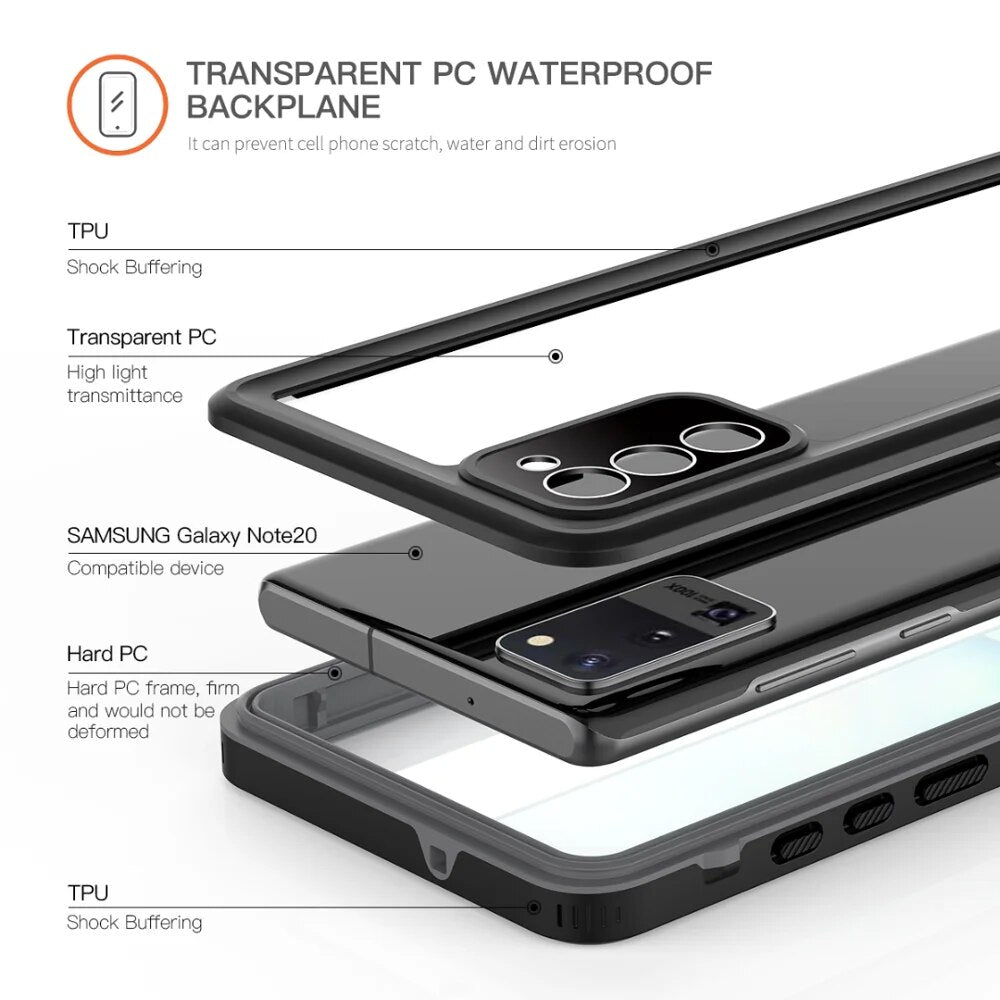 Galaxy S23/ S23 Plus/ S23 Ultra - IP68 Waterproof Case Outdoor Swimming Phone Cover - Top Hüllen