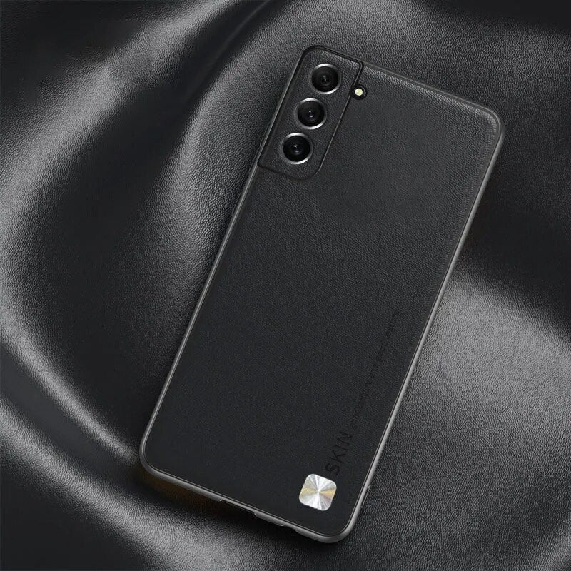 Galaxy S23/ S23 Plus/ S23 Ultra - Luxus Lederoptik Stoßfest - Top Hüllen
