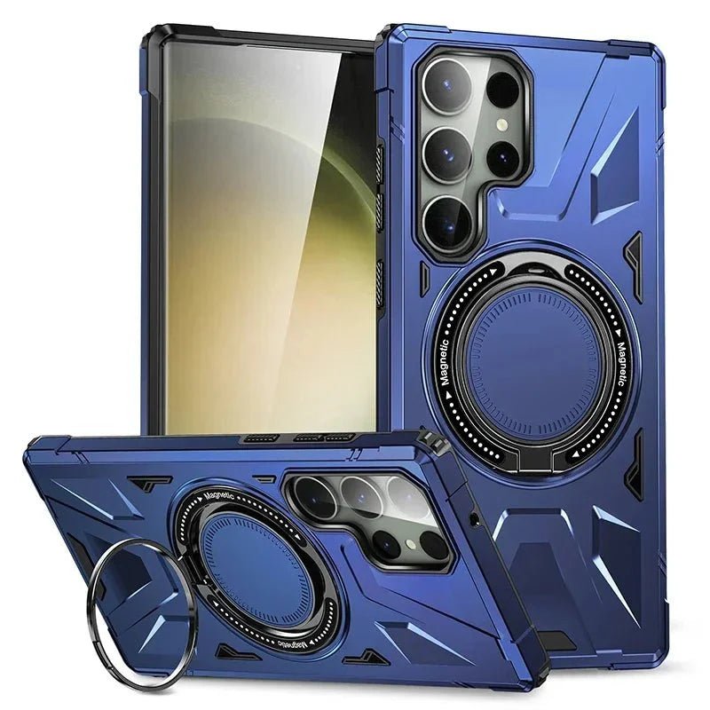 Galaxy S23/ S23 Plus/ S23 Ultra - MagSafe Robuste Schutz Hülle Bumper, mit Ring - Top Hüllen