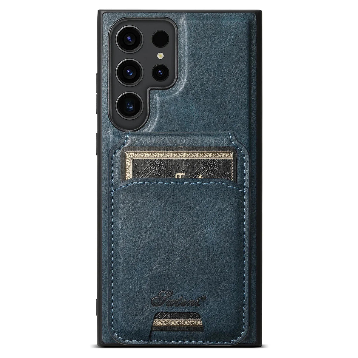 Galaxy S24/ S24 Plus/ S24 Ultra - Lederoptik Hülle mit Magnetischer Brieftasche - Top Hüllen