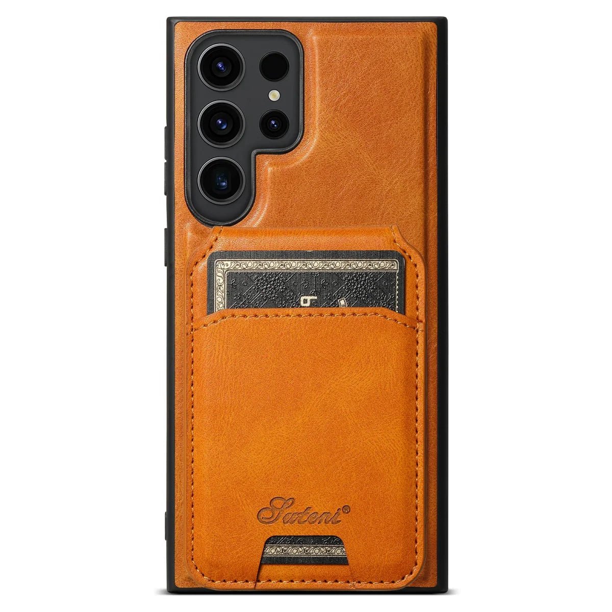 Galaxy S24/ S24 Plus/ S24 Ultra - Lederoptik Hülle mit Magnetischer Brieftasche - Top Hüllen