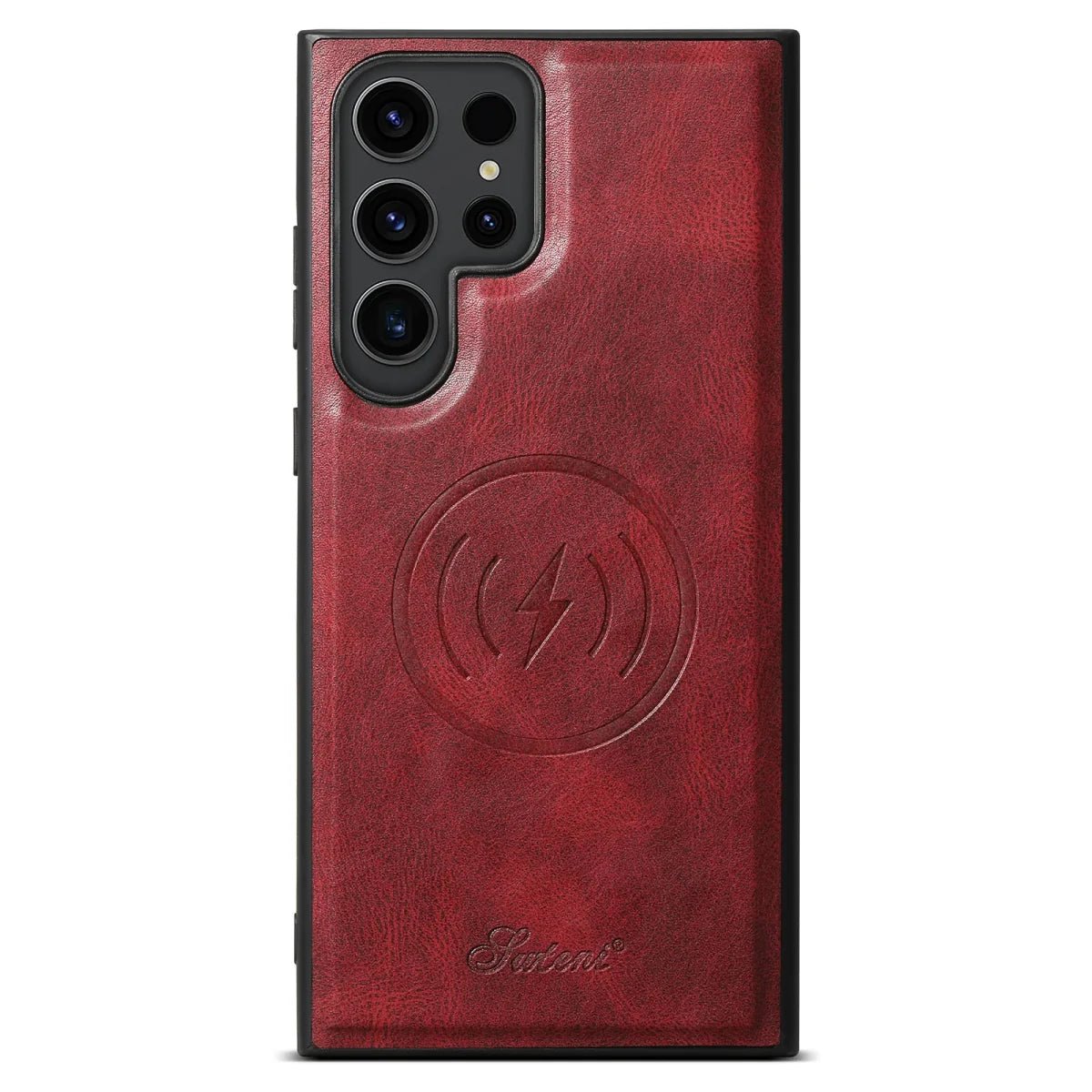 Galaxy S24/ S24 Plus/ S24 Ultra - Moderne Lederoptik Hülle Magnetisch - Top Hüllen