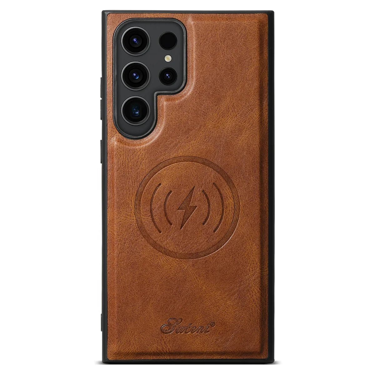 Galaxy S24/ S24 Plus/ S24 Ultra - Moderne Lederoptik Hülle Magnetisch - Top Hüllen