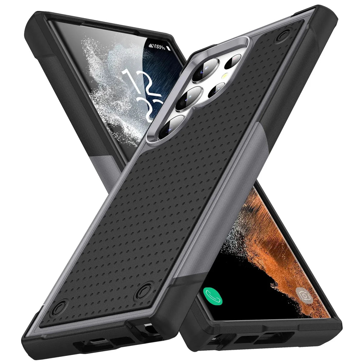 Galaxy S24/ S24 Plus/ S24 Ultra - Schutz Bumper Hülle PC TPU Rüstung - Top Hüllen
