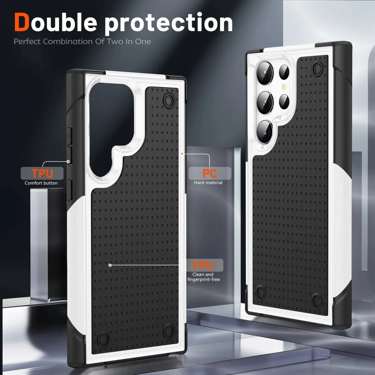 Galaxy S24/ S24 Plus/ S24 Ultra - Schutz Bumper Hülle PC TPU Rüstung - Top Hüllen