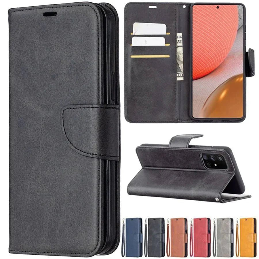 Galaxy S24/ S24 Plus/ S24 Ultra - Schutz Hülle Brieftasche mit Kartenfach - Top Hüllen