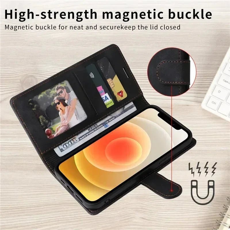 Galaxy S25/ S25 Plus/ S25 Ultra - Flip Schutz Hülle mit Kartenfach, Geldfach - Top Hüllen