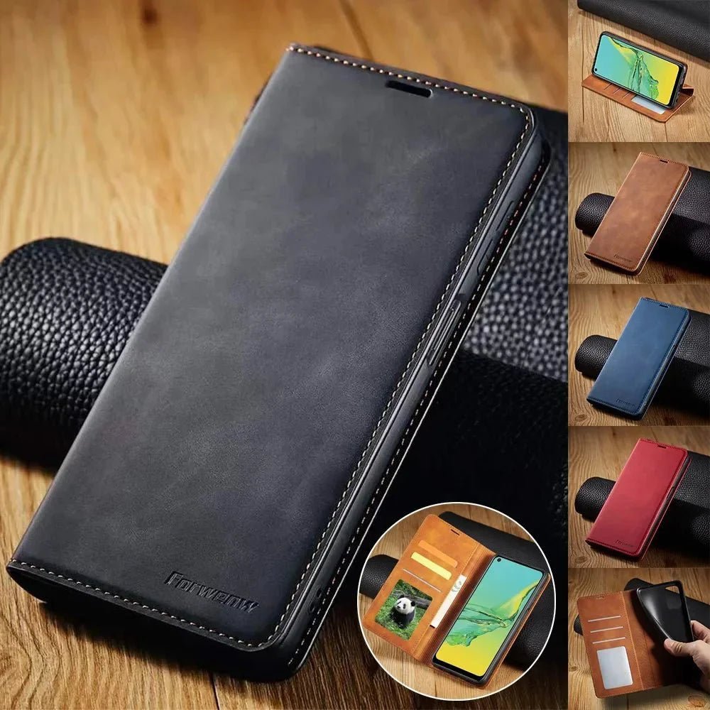 Galaxy S25/ S25 Plus/ S25 Ultra - Klapp Flip Schutz Hülle mit Kartenfach - Top Hüllen