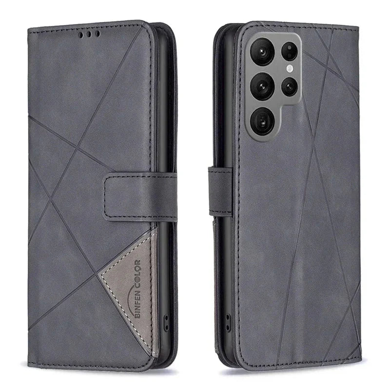 Galaxy S25/ S25 Plus/ S25 Ultra - Schutz Hülle mit Kartenfach, Displayschutz - Top Hüllen