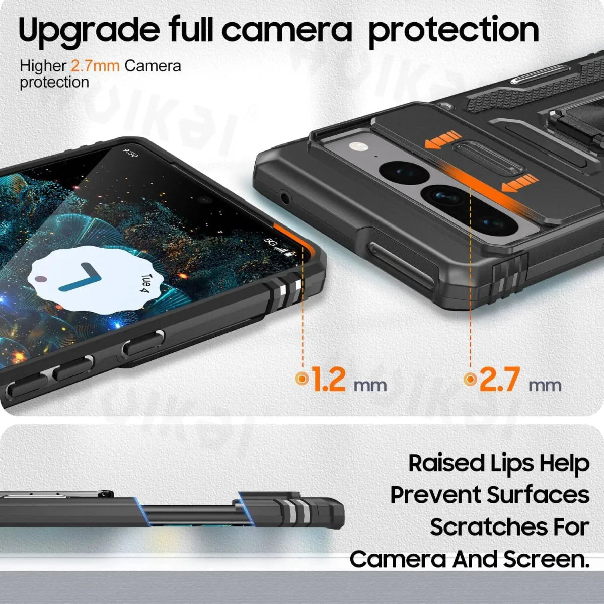 Goodle Pixel 7/ 7 Pro/ 7 A/ 8/ 8 Pro - Ganzkörper Robuste Militärische Hülle Bumüer - Top Hüllen
