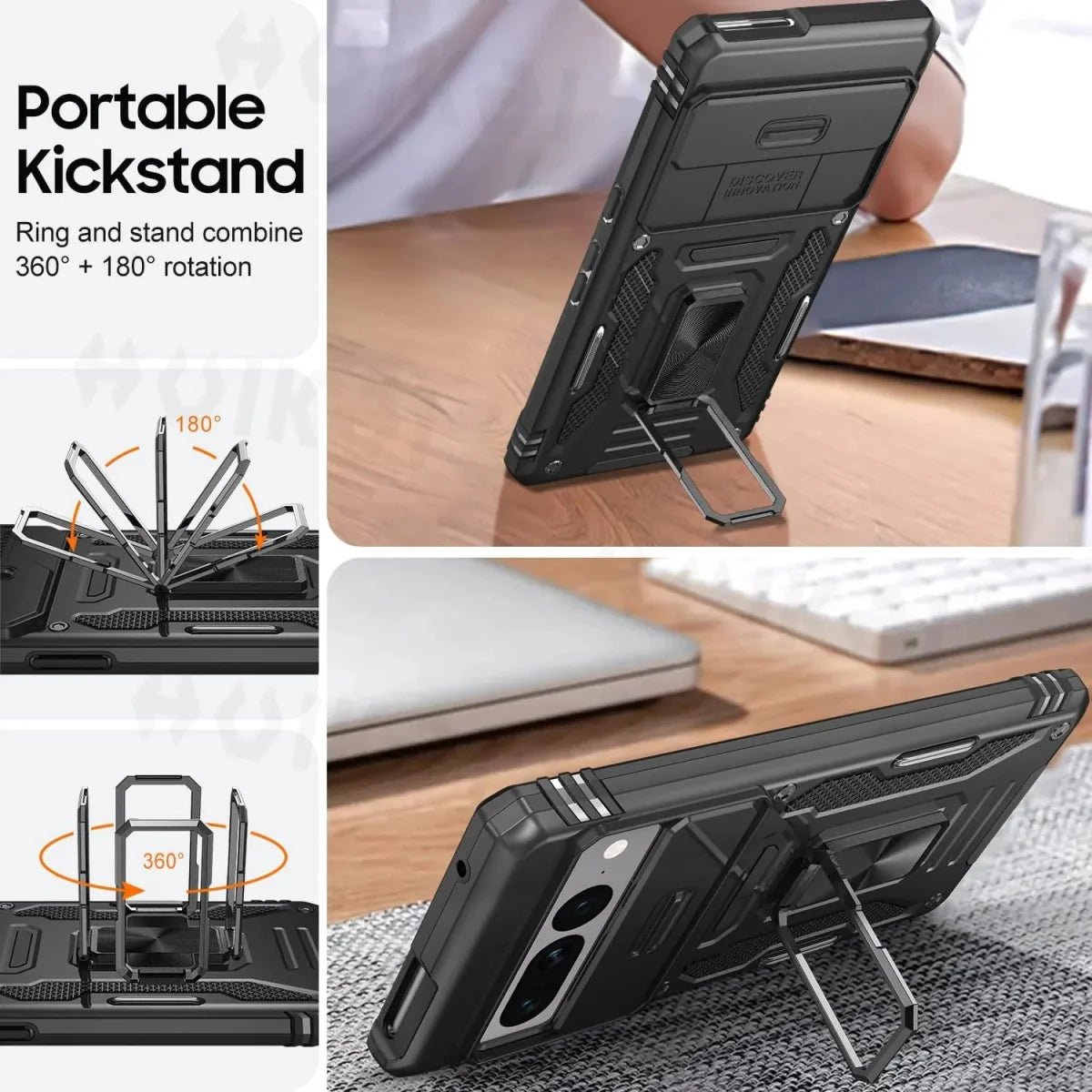 Goodle Pixel 7/ 7 Pro/ 7 A/ 8/ 8 Pro - Ganzkörper Robuste Militärische Hülle Bumüer - Top Hüllen