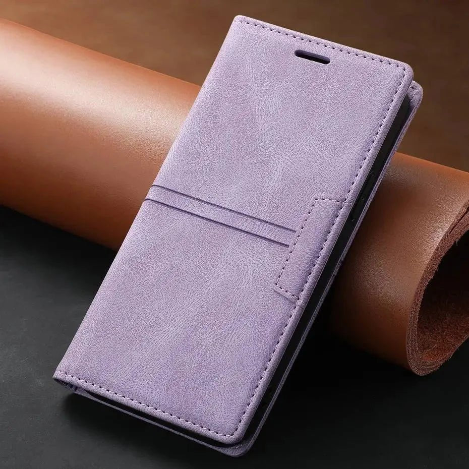Google Pixel 7/ 7 Pro/ 7 A/ 8/ 8 A/ 8 Pro - Elegante Lederoptik Brieftasche Schutz Hülle mit Kartenfach - Top Hüllen