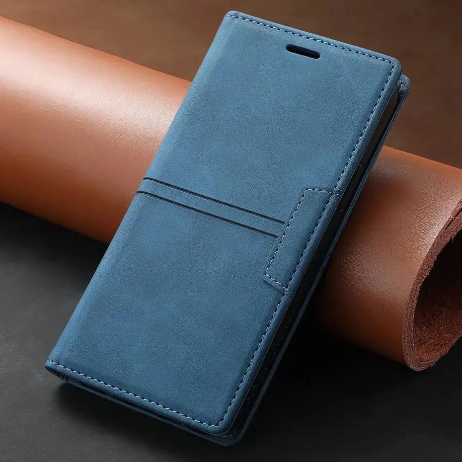 Google Pixel 7/ 7 Pro/ 7 A/ 8/ 8 A/ 8 Pro - Elegante Lederoptik Brieftasche Schutz Hülle mit Kartenfach - Top Hüllen
