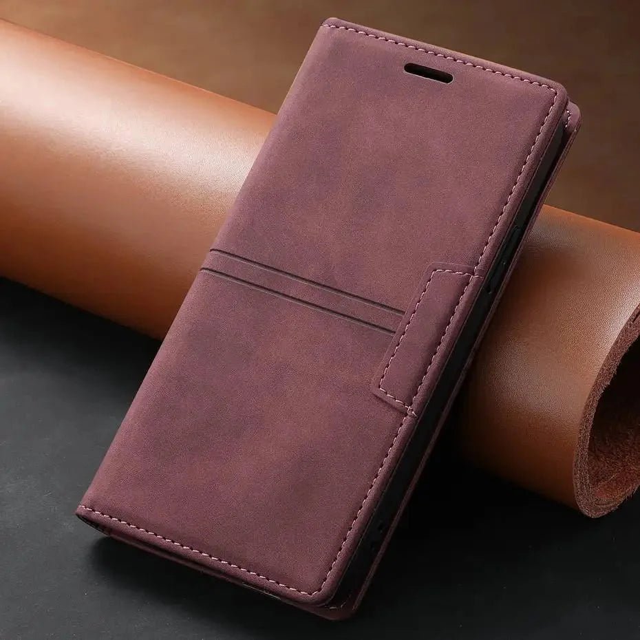 Google Pixel 7/ 7 Pro/ 7 A/ 8/ 8 A/ 8 Pro - Elegante Lederoptik Brieftasche Schutz Hülle mit Kartenfach - Top Hüllen