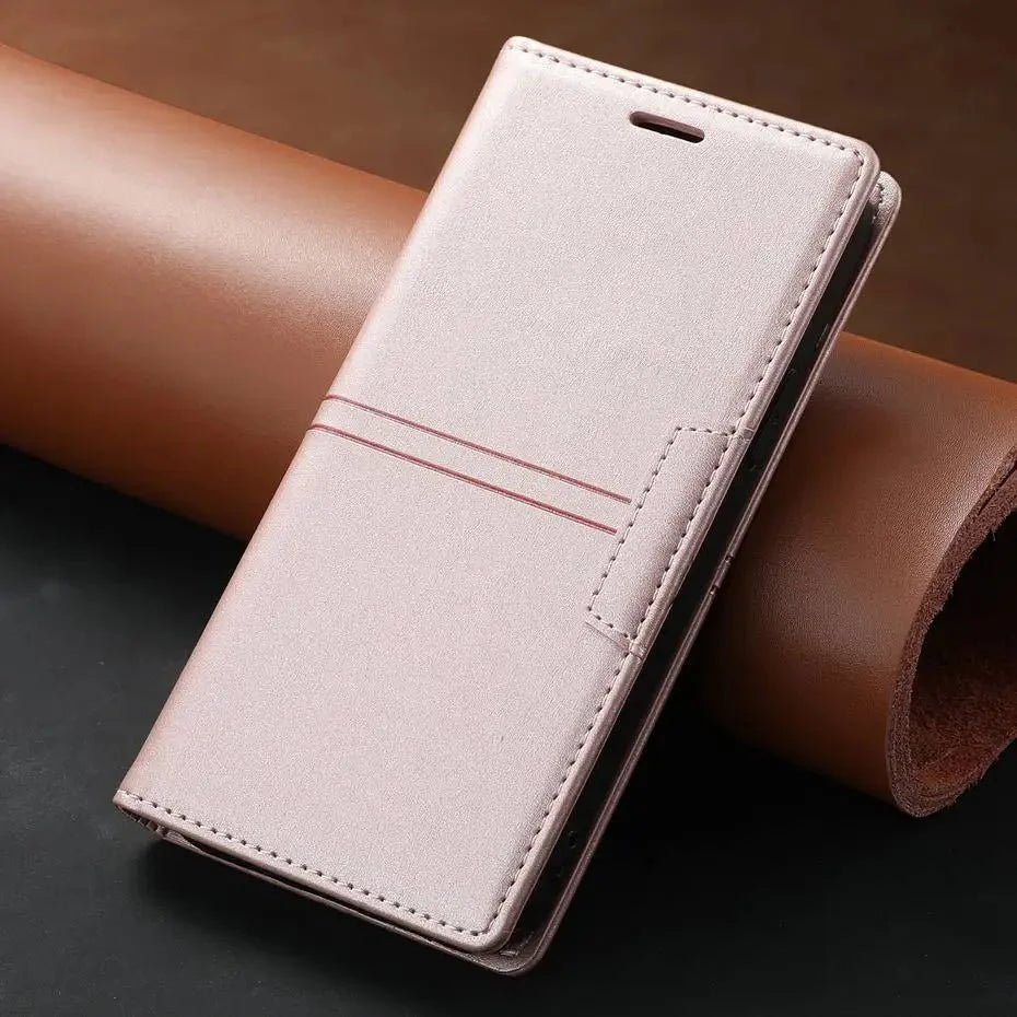 Google Pixel 7/ 7 Pro/ 7 A/ 8/ 8 A/ 8 Pro - Elegante Lederoptik Brieftasche Schutz Hülle mit Kartenfach - Top Hüllen
