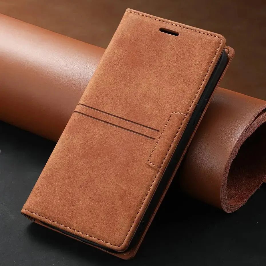 Google Pixel 7/ 7 Pro/ 7 A/ 8/ 8 A/ 8 Pro - Elegante Lederoptik Brieftasche Schutz Hülle mit Kartenfach - Top Hüllen