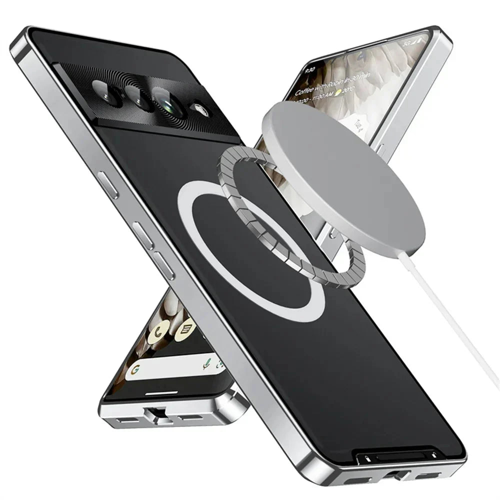 Google Pixel 7/ 7 Pro/ 7 A/ 8/ 8 Pro - MagSafe Aluminium Panzerung Schutz Hülle - Top Hüllen