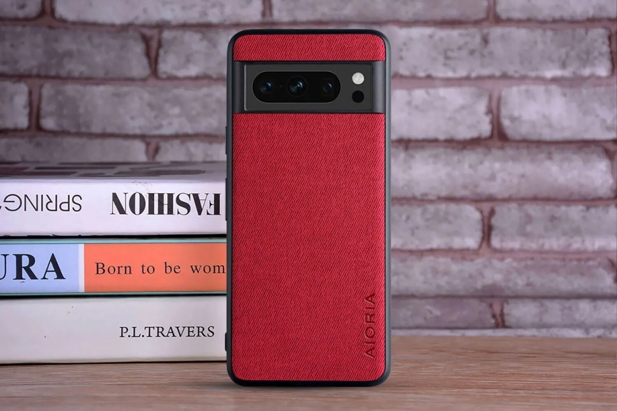 Google Pixel 8/ 8 Pro - Luxus Trend Textil Stoff Lederoptik Schutz Hülle - Top Hüllen