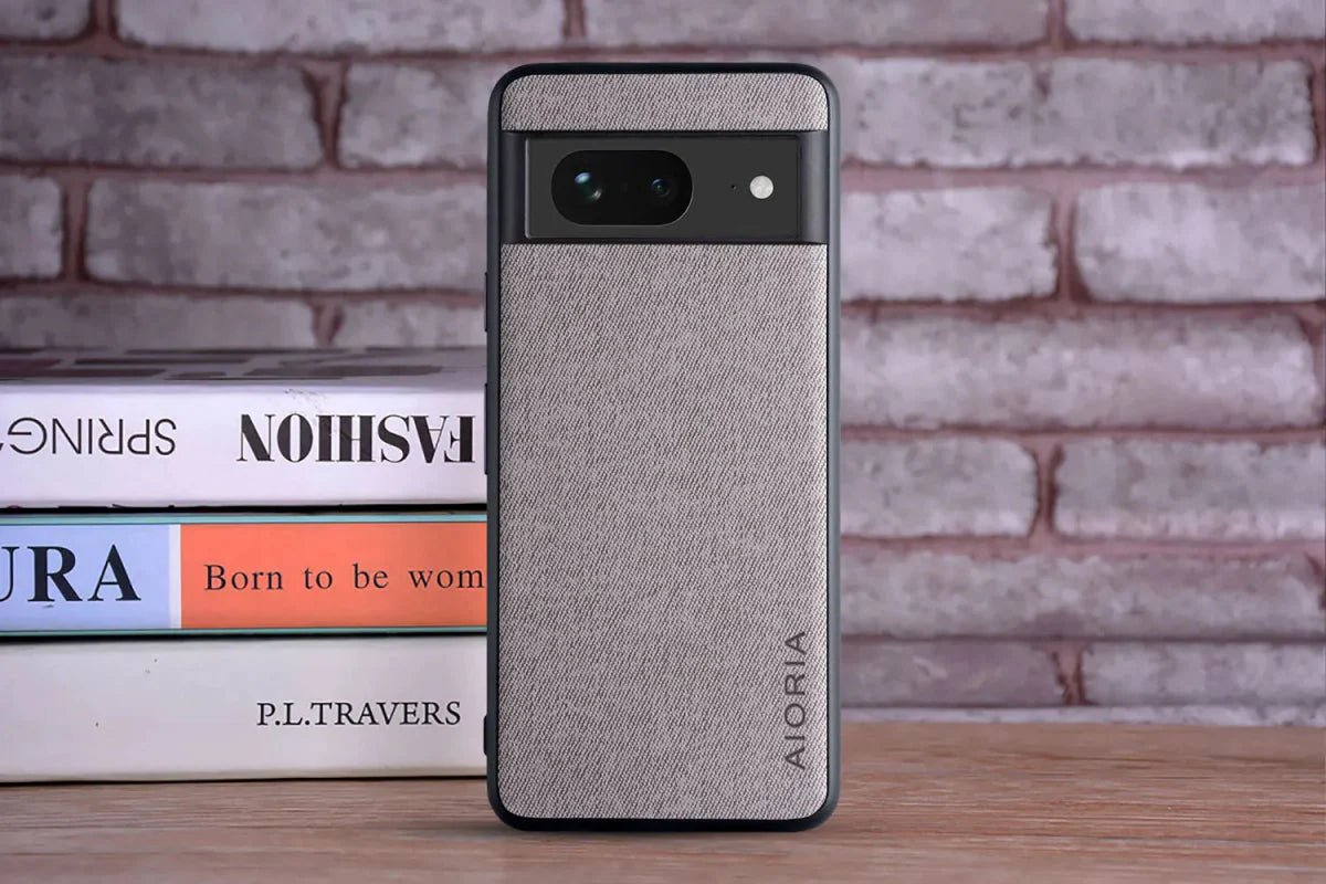 Google Pixel 8/ 8 Pro - Luxus Trend Textil Stoff Lederoptik Schutz Hülle - Top Hüllen