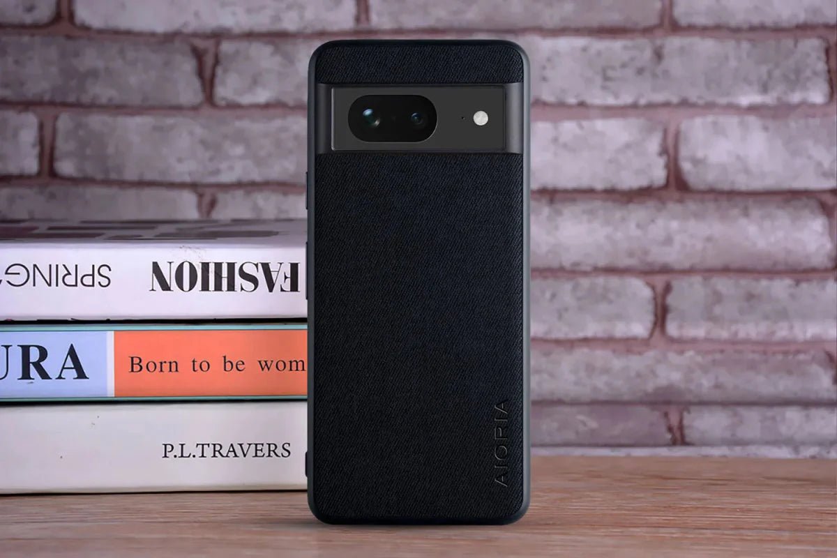 Google Pixel 8/ 8 Pro - Luxus Trend Textil Stoff Lederoptik Schutz Hülle - Top Hüllen