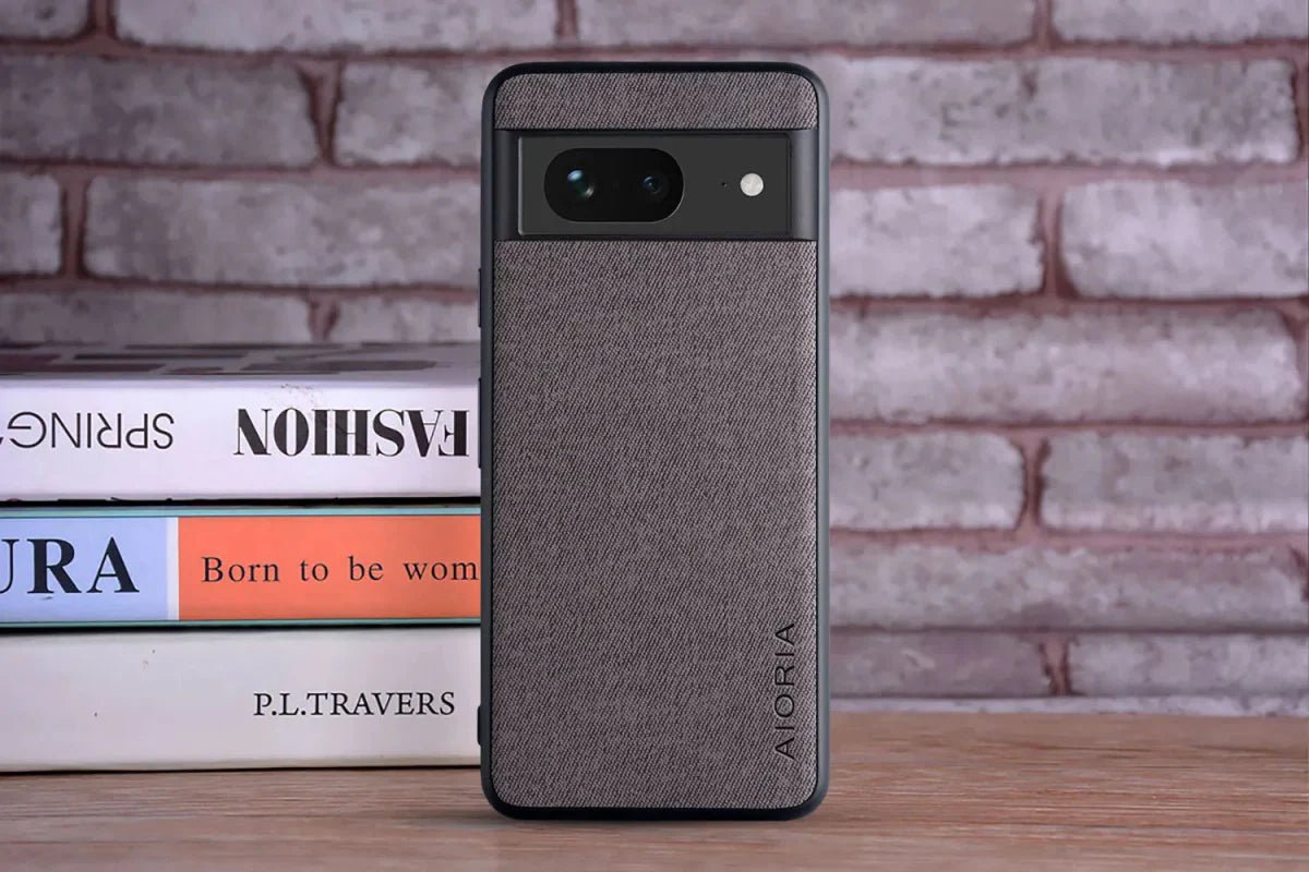 Google Pixel 8/ 8 Pro - Luxus Trend Textil Stoff Lederoptik Schutz Hülle - Top Hüllen