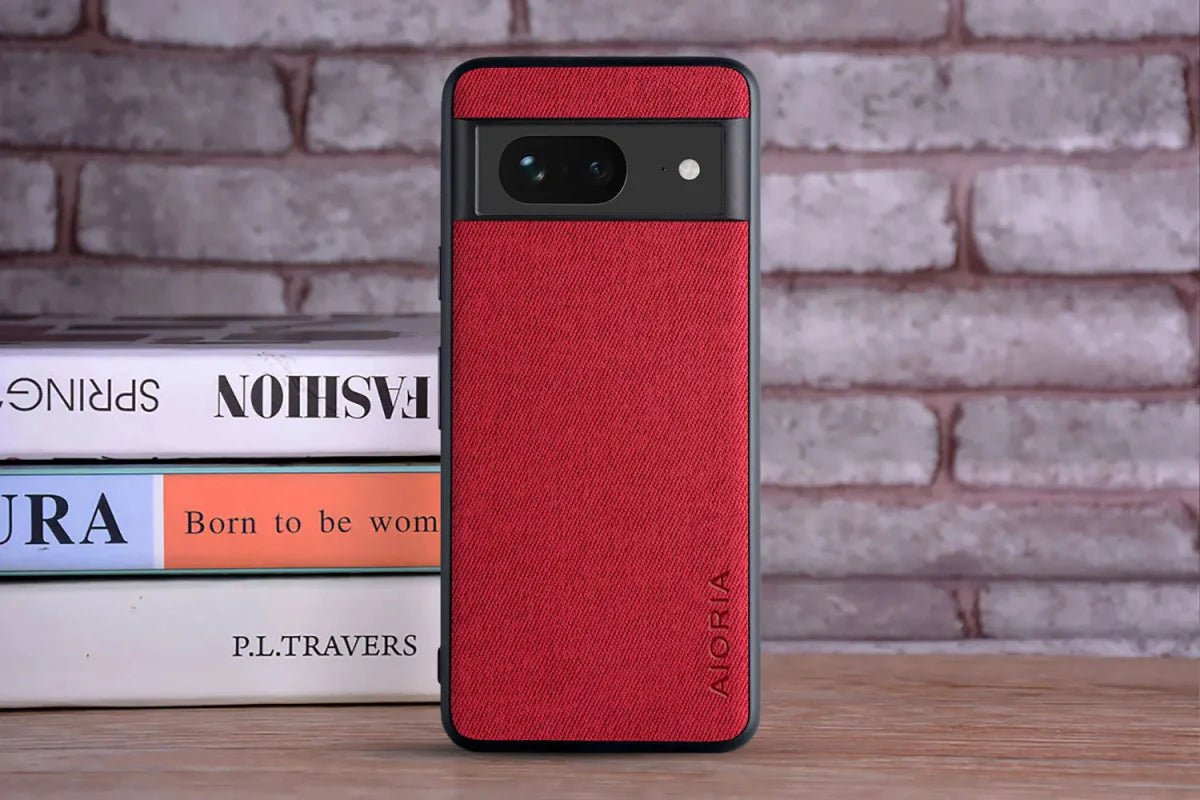 Google Pixel 8/ 8 Pro - Luxus Trend Textil Stoff Lederoptik Schutz Hülle - Top Hüllen