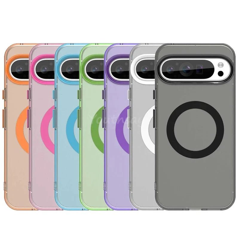 Google Pixel 9/ 9 Pro/ 9 Pro XL - Silikon MagSafe Schutz Hülle, Stoßfest, Magnetisch - Top Hüllen