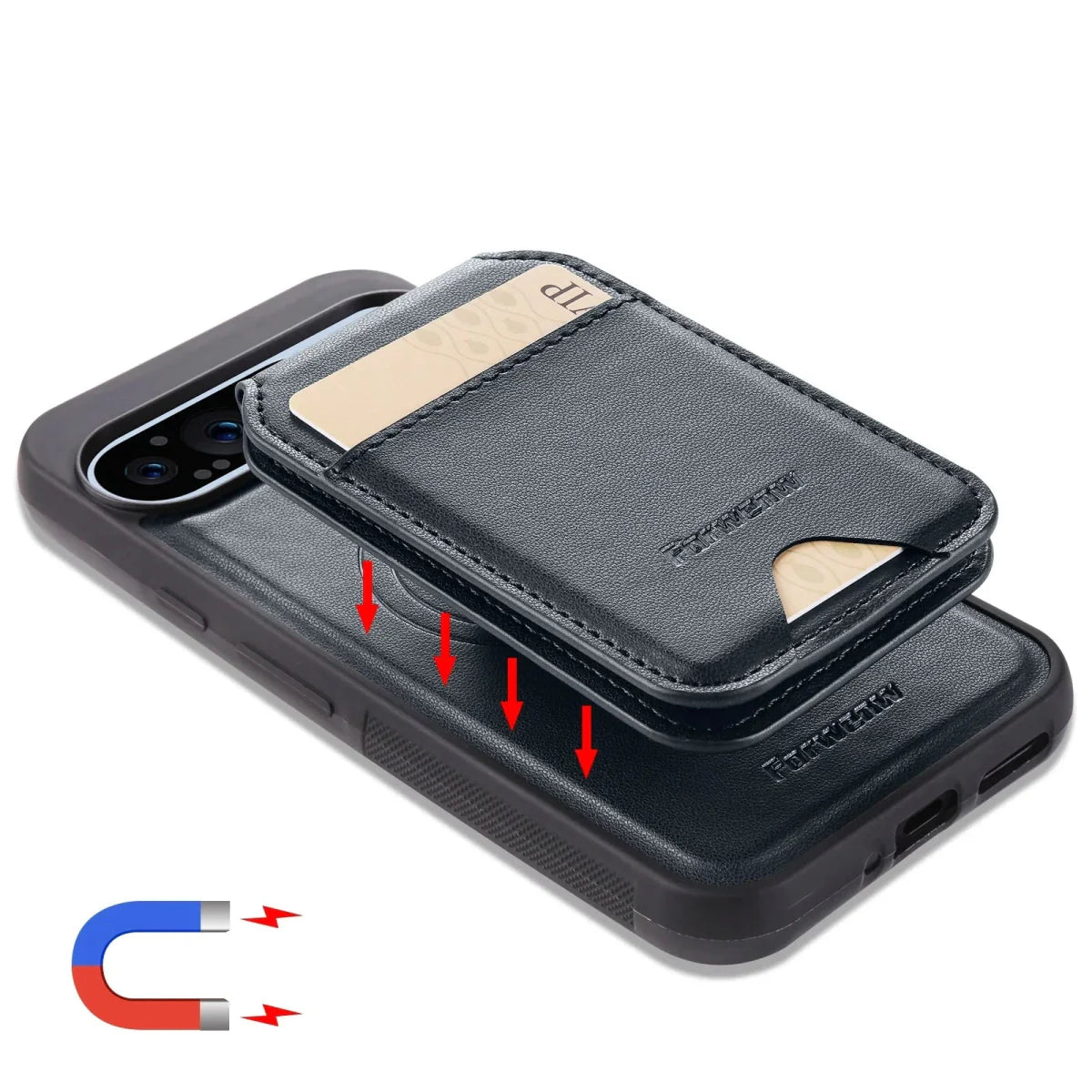 Google Pixel 9/ 9 Pro - MagSafe Schutz Hülle mit Magnetischer abnehmbarer Brieftasche - Top Hüllen
