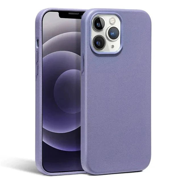 iPhone 13/ Pro/ Mini/ Pro Max - Lederoptik Hülle MagSafe, Stoßfest Bumper - Top Hüllen