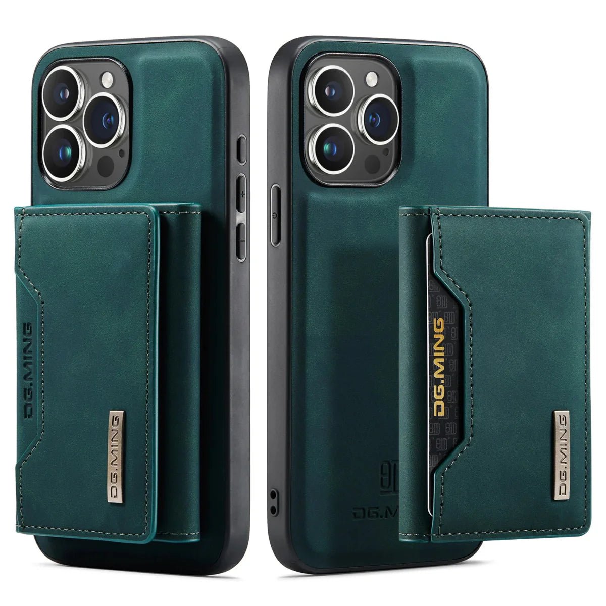 iPhone 14/ Pro/ Plus/ Pro Max - 2 in 1 Magnetische Lederoptik Hülle mit Abnehmbarem Portemonnaie mit Kartenfach - Top Hüllen