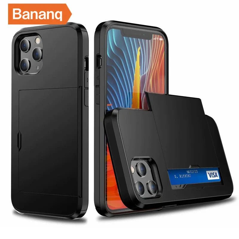iPhone 14/ Pro/ Plus/ Pro Max - Handy Hülle mit sicherem Karten Fach/ Schlitz - Top Hüllen