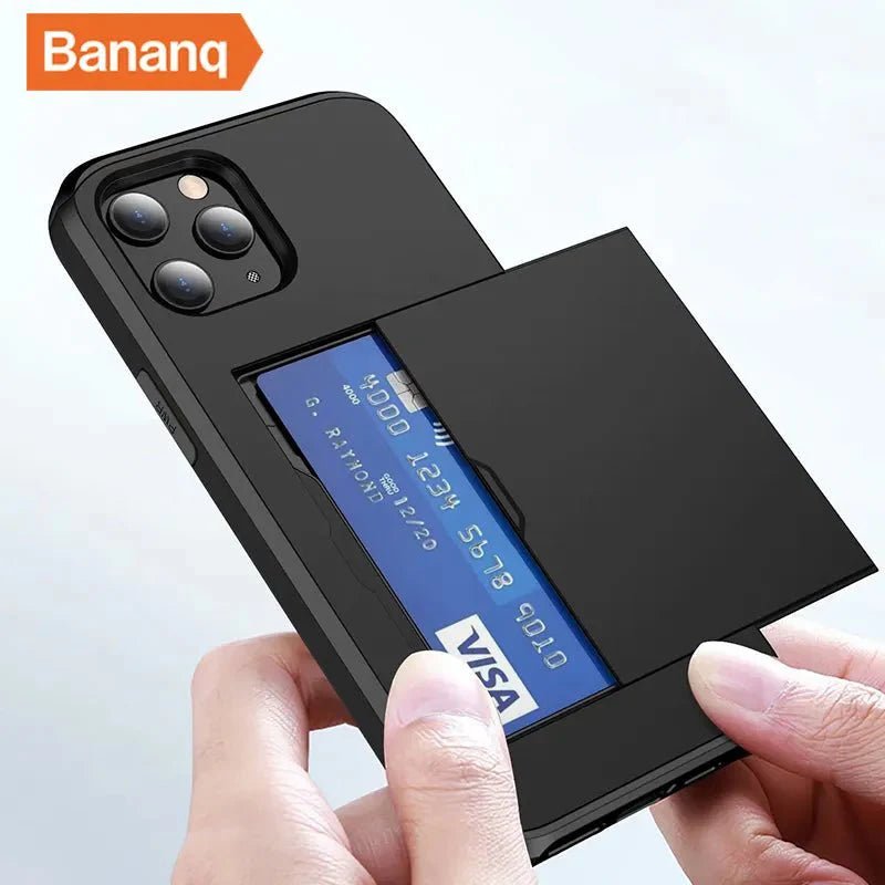 iPhone 14/ Pro/ Plus/ Pro Max - Handy Hülle mit sicherem Karten Fach/ Schlitz - Top Hüllen
