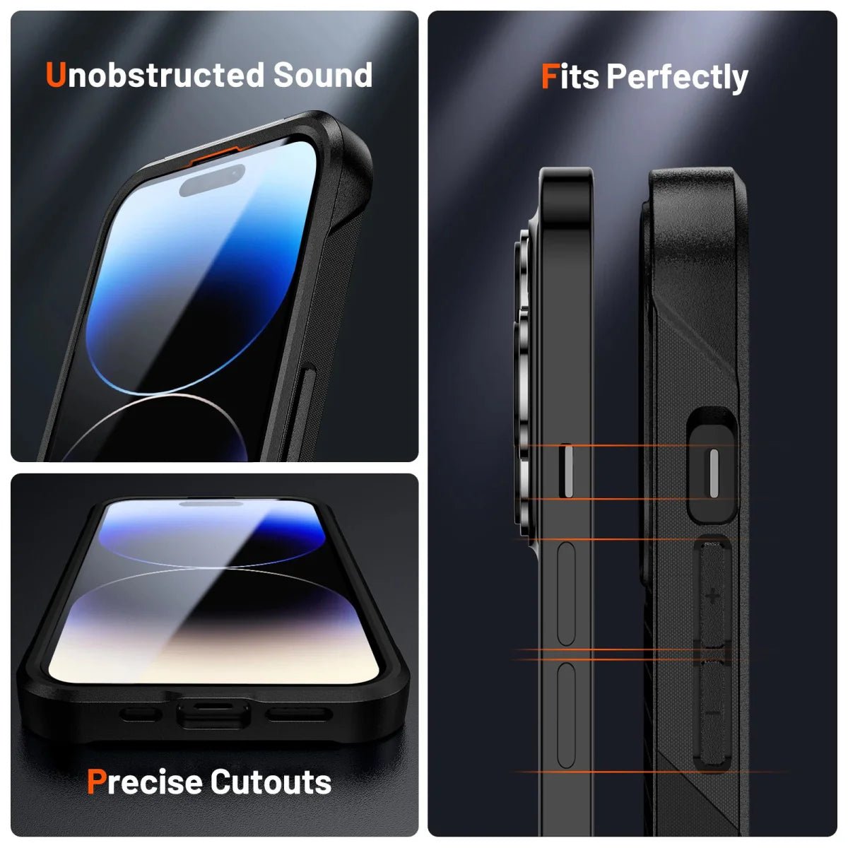 iPhone 15/ Pro/ Plus/ Pro Max - Stoßfeste Panzerung Hard PC TPU Cover - Top Hüllen