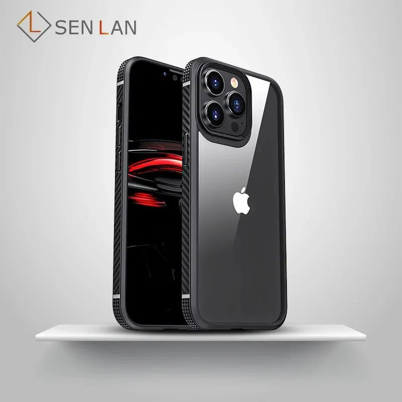 iPhone 15/ Pro/ Plus/ Pro Max - Transparente Stoßfeste Silikon Schutz Hülle, Bumper - Top Hüllen