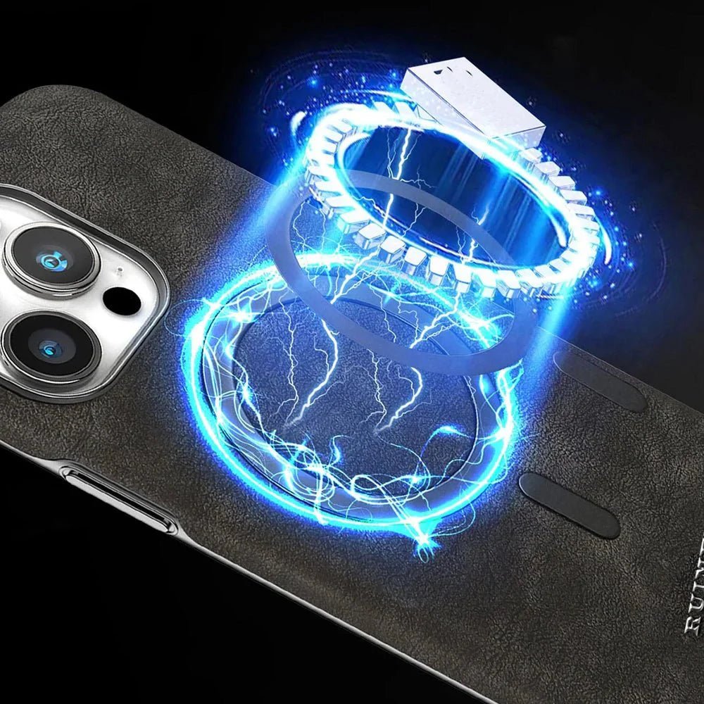 iPhone 16/ Pro/ Plus/ Pro Max - Vintage MagSafe Schutz Hülle, Elegant, Magnetisch - Top Hüllen